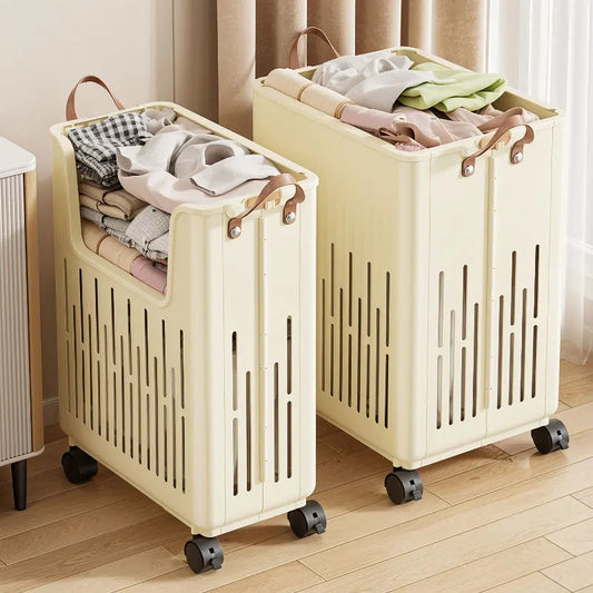 Space Saving Laundry Basket delivers foldable, open-top convenience; a collapsible wheeled hamper that saves space—shop today.