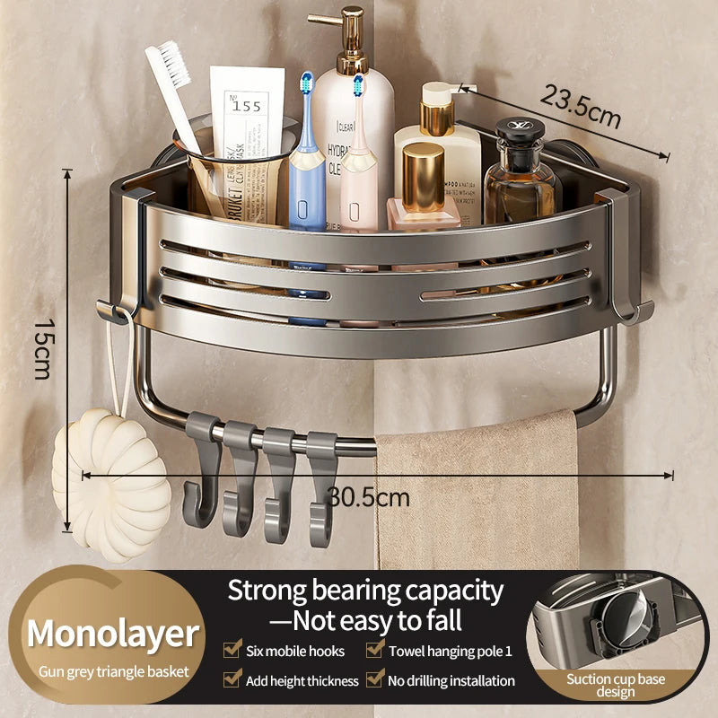 Suction Cup Wall Triangle Organizer