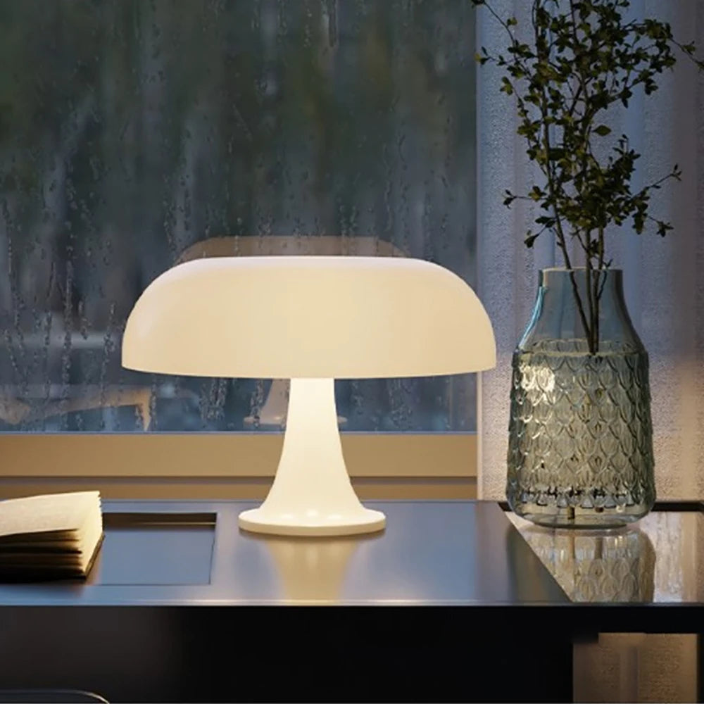 Mushroom Table Lamp Danish Designer Orange