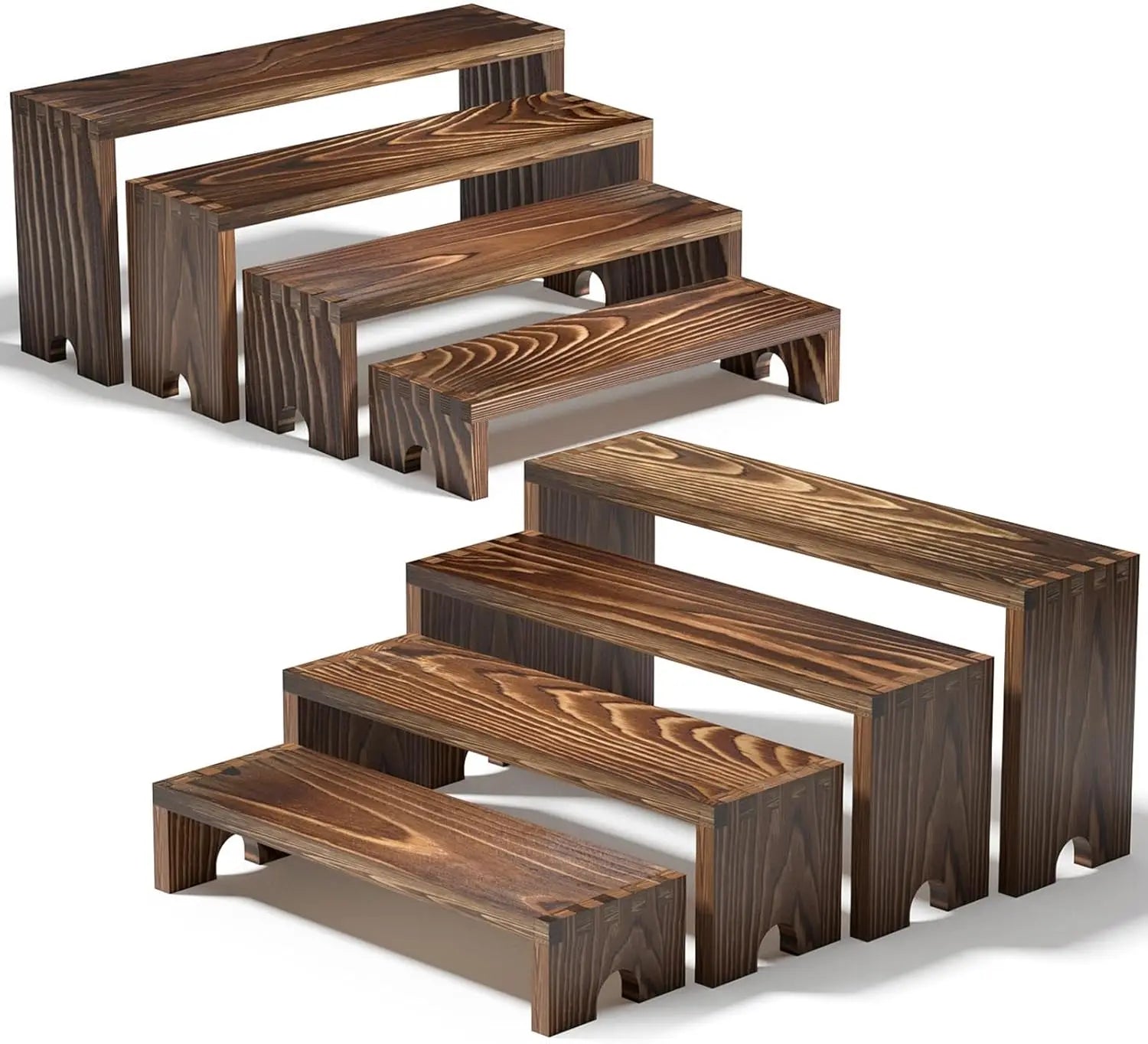 Stackable Cupcake Stand crafted from wood offers a sleek, tiered riser for stylish vendor events— order now to elevate your dessert-table—shop now.