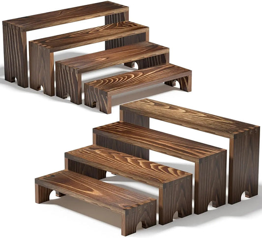 Stackable Cupcake Stand crafted from wood offers a sleek, tiered riser for stylish vendor events— order now to elevate your dessert-table—shop now.