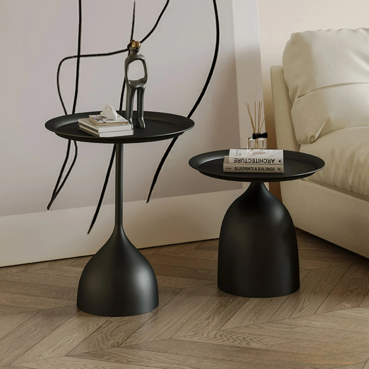 Round Nesting End Tables