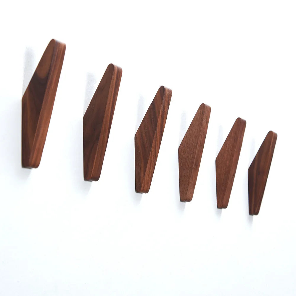 Walnut Wood Wall Key Holder