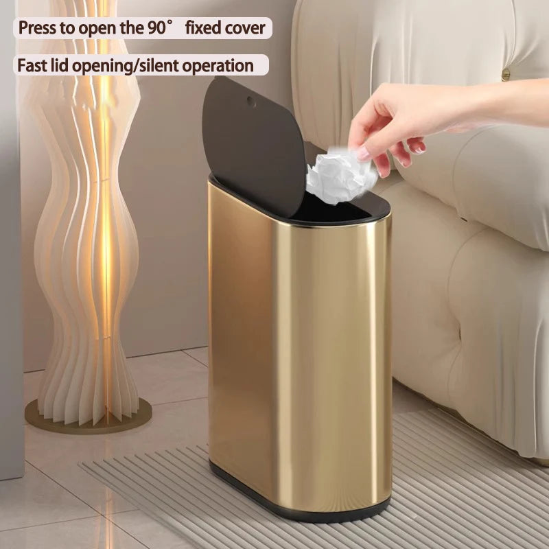 Stainless Steel Slimline Trash Can