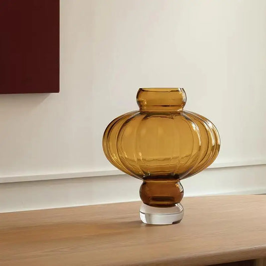 Translucent Antique Glass Vase delivers a chic centerpiece with handmade artistry, elevating any living room for small arrangements, add to cart — shop now