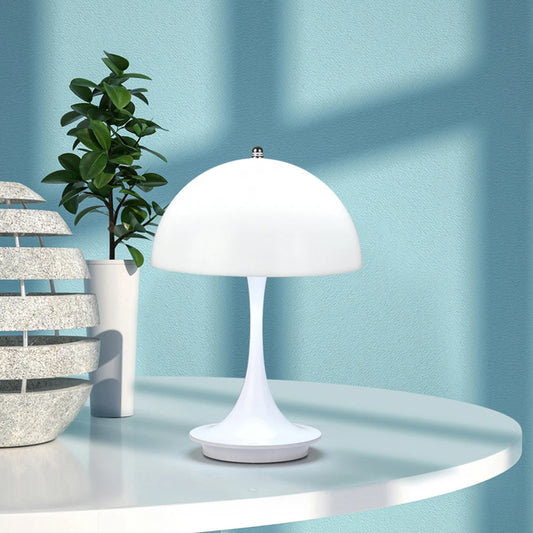 Illuminate your space with the Mushroom small table lamp USB charging flower bud table lamp, featuring touch dimming for a stylish bedroom bedside ambiance.