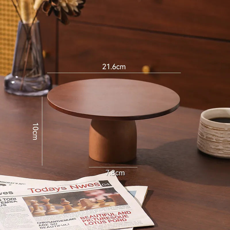 Handcrafted Wooden Dessert Tray Set