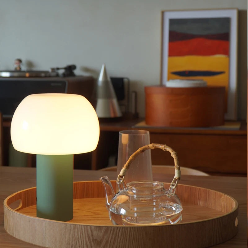 Wireless Charging Mushroom Table Lamp