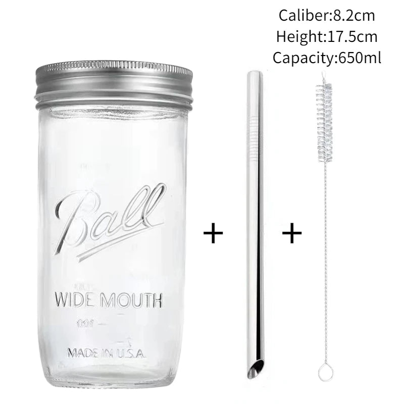 Transparent Boba Milk Tea Glass