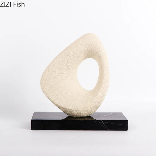 Resin Sculptural Desk Ornament delivers an elegant hollow circular sculpture with landscape-inspired decor to elevate any space—shop now today.