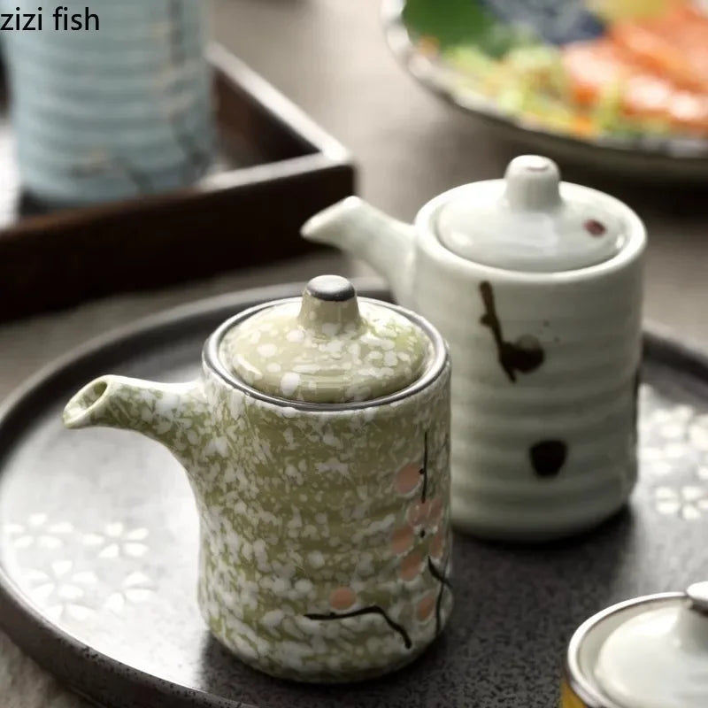 Japanese Ceramic Seasoning Storage