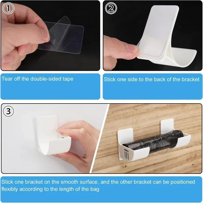 Expandable Wall Mounted Trash Bag Dispenser