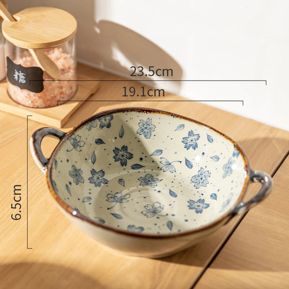 Microwave Safe Ceramic Noodle Bowl