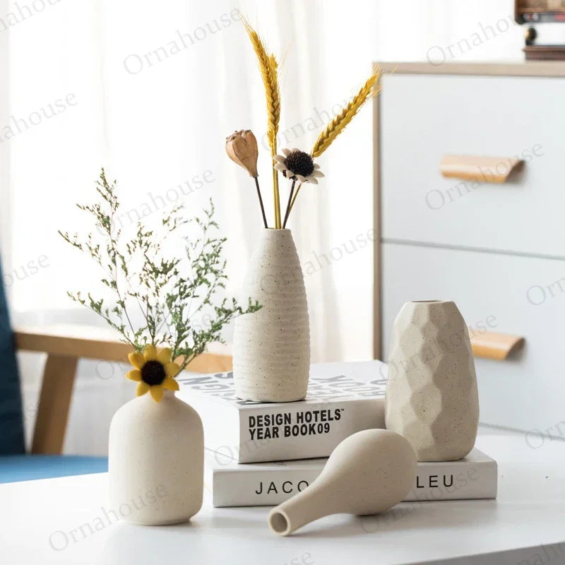 Nordic Flower Ceramic Vase