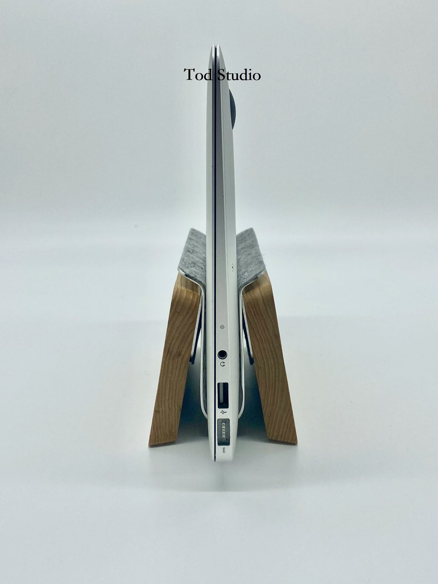 Walnut Vertical Notebook Stand Organizer