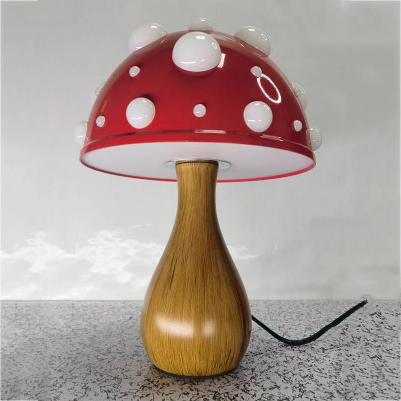 Tricolored Mushroom Lamp
