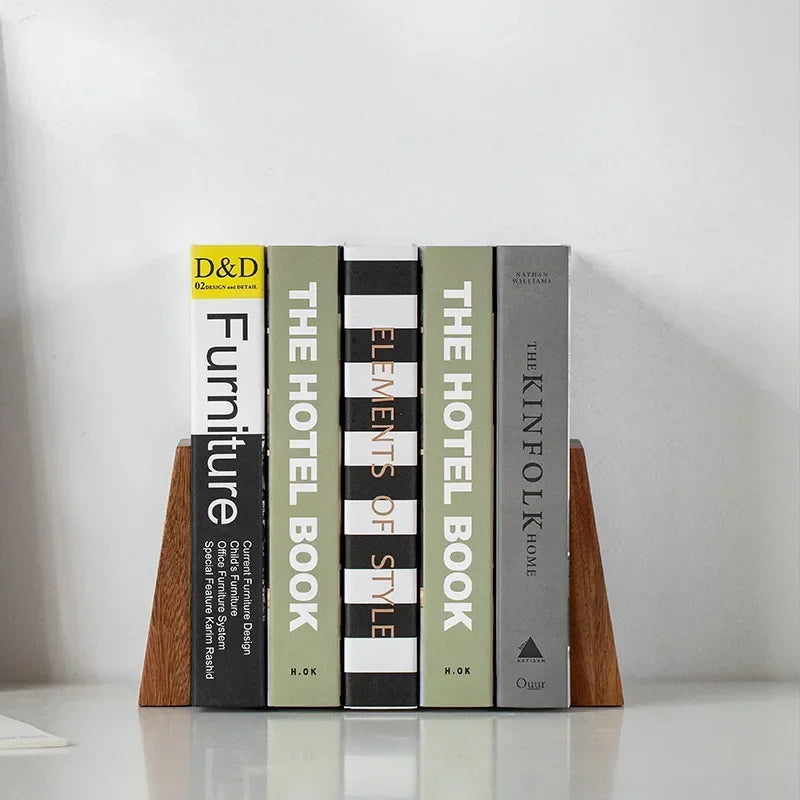 Luxury Wood Sloped Desk Bookends