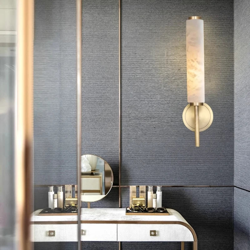Copper Marble Wall Lamp
