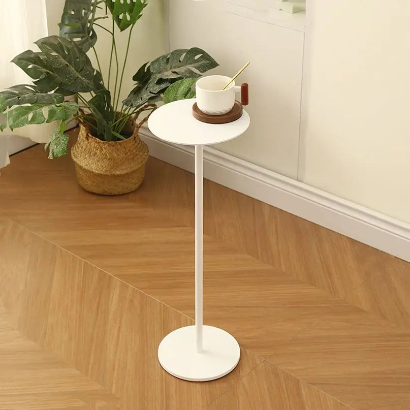 Minimalist Round Glass Side Table