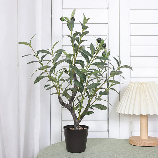Enhance your space with our 1PC plant simulation tree, a simulated olive tree pachira macrocarpa, perfect as a money tree potted plant for home or office use.