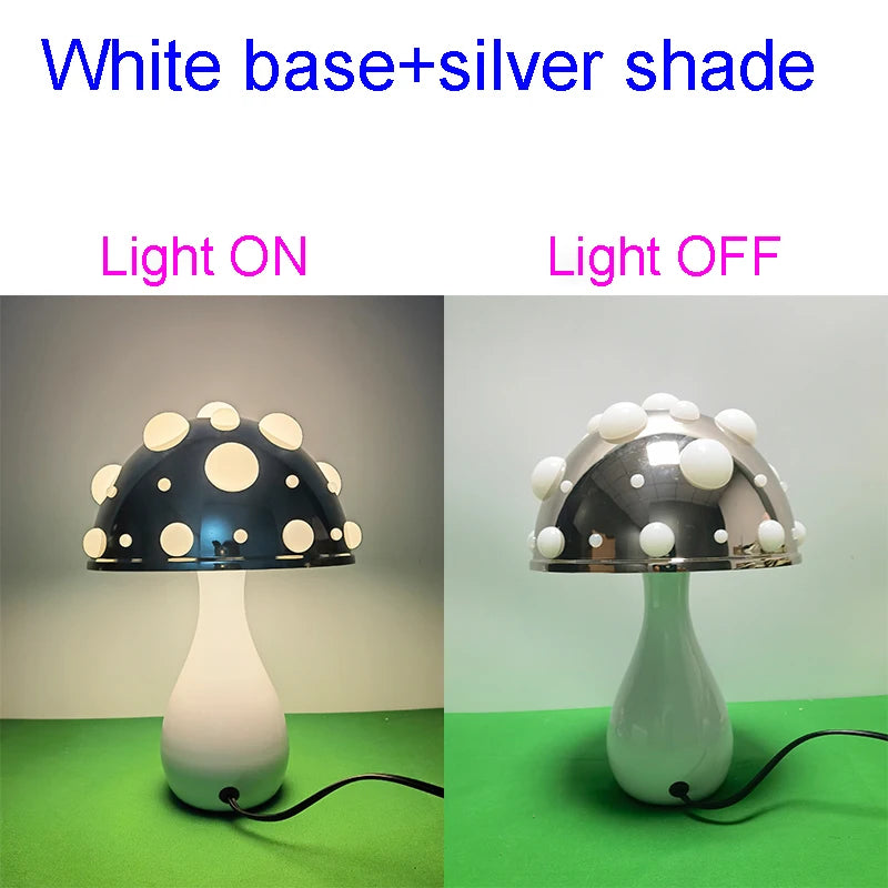 Tricolored Mushroom Lamp