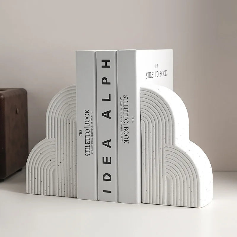 Enhance your space with our Nordic Bookends Books Rely On Book Stand Shelves, perfect for organizing books and adding style to your home office decor.