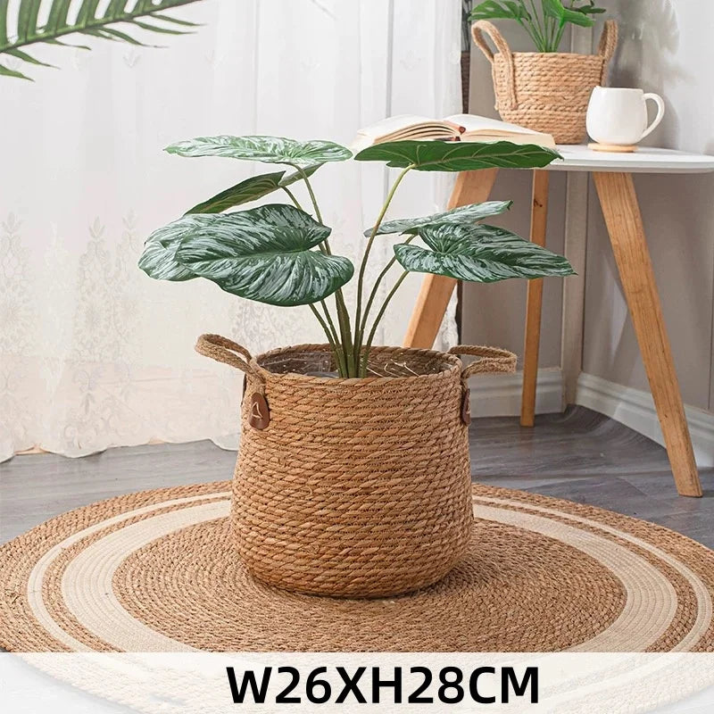 Handwoven Wicker Planter Basket