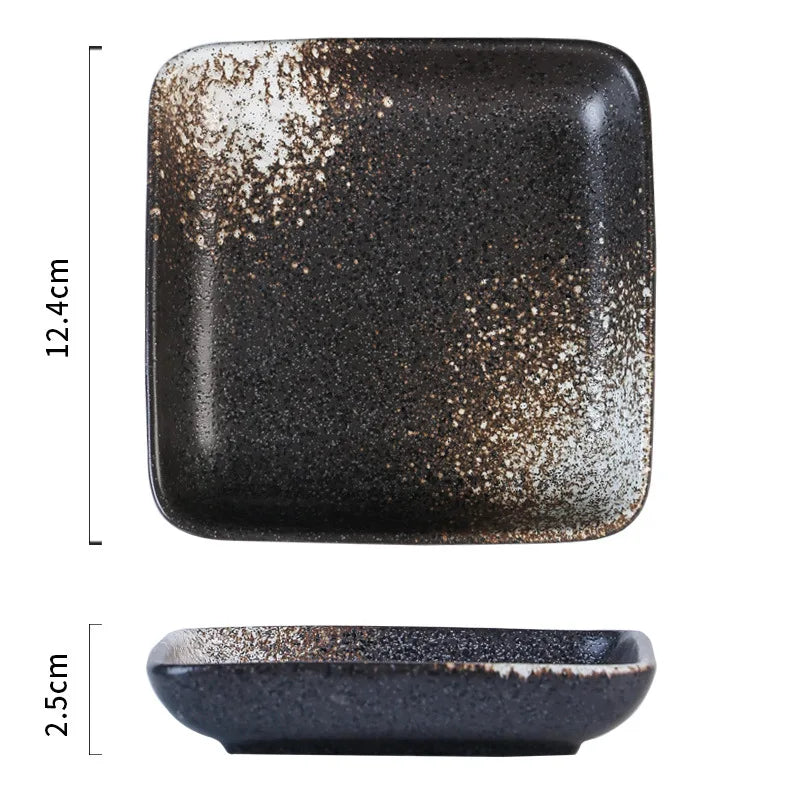 Glazed Porcelain Sushi Plate