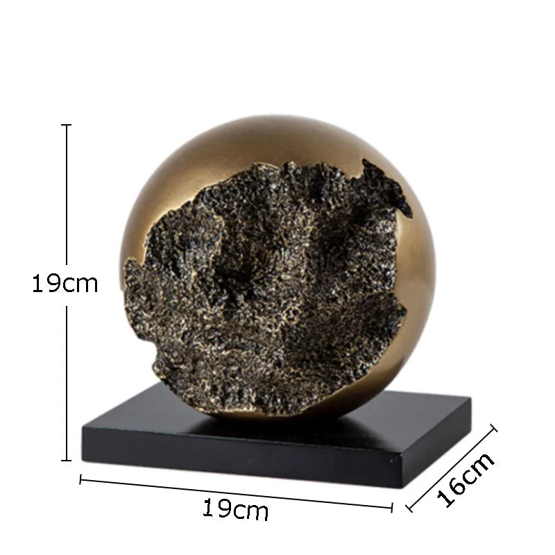 Luxury Handcrafted Bronze Globe Sculpture
