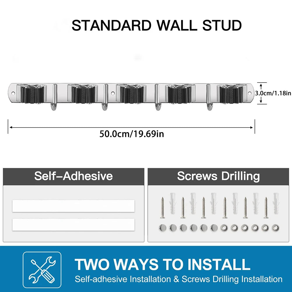 Wall Mounted Mop Holder