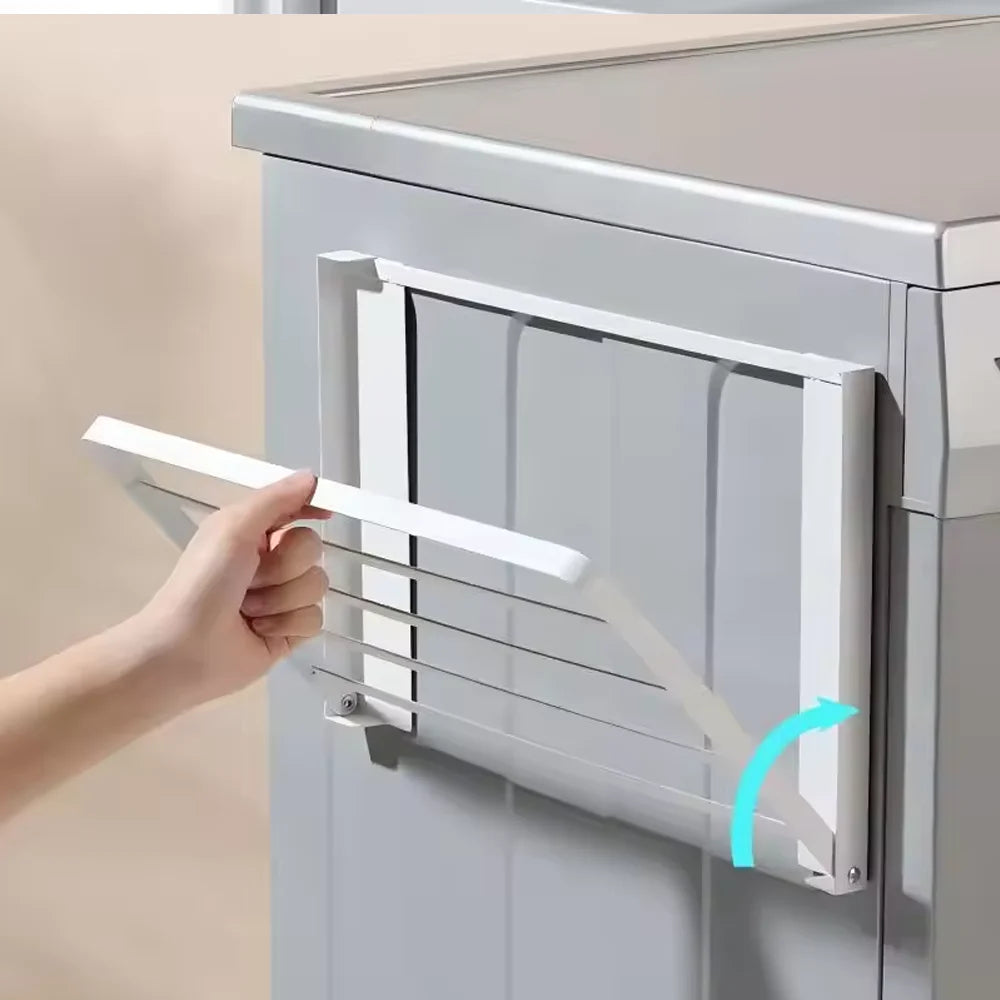 Magnetic Space Saving Laundry Shelf