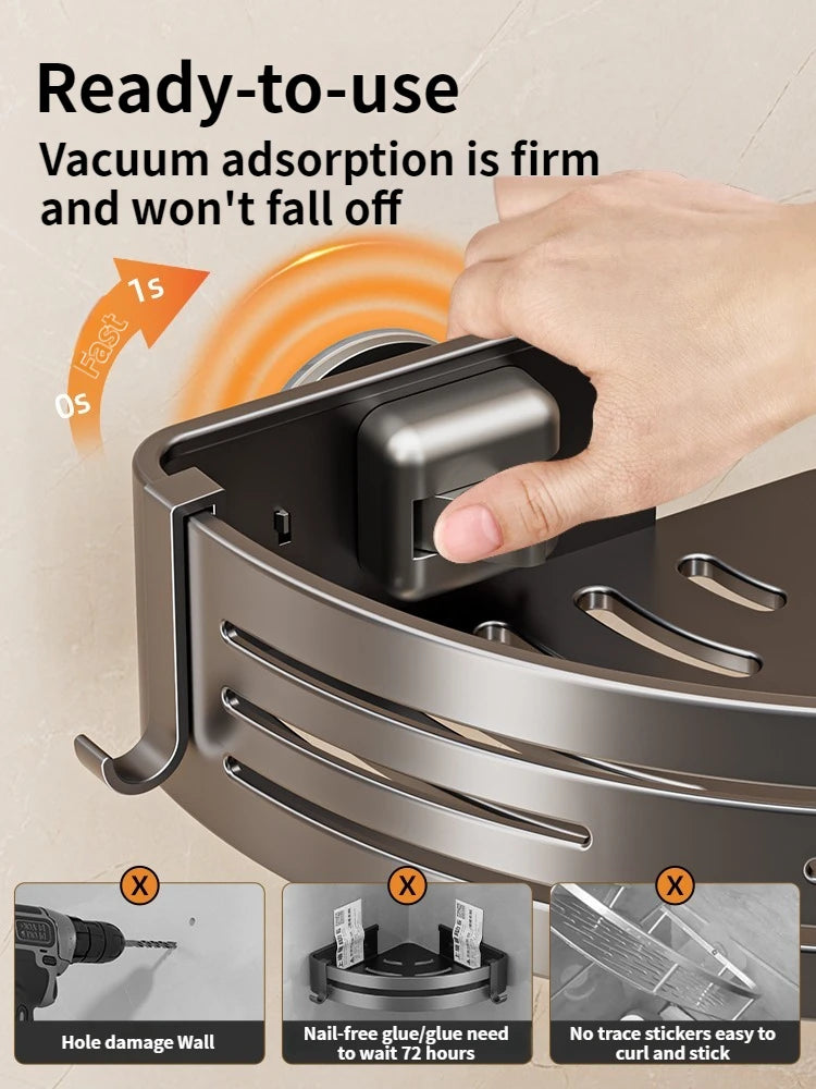 Suction Cup Wall Triangle Organizer