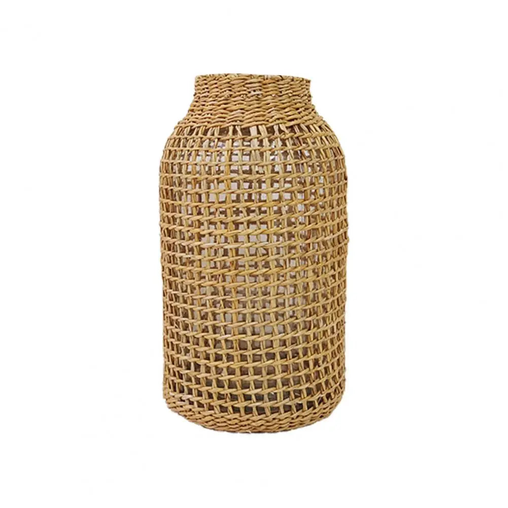 Japanese Style Handcrafted Straw Vase