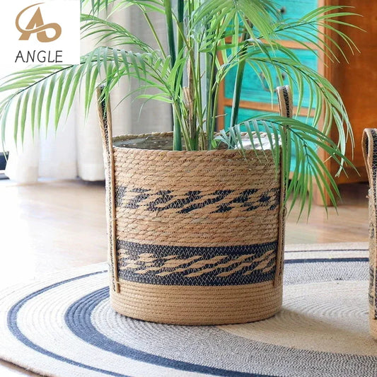 Handwoven Seagrass Planter Basket delivers natural, multi-use storage and a stylish plant pot cover, adding rustic decor while tidying spaces - shop now!!