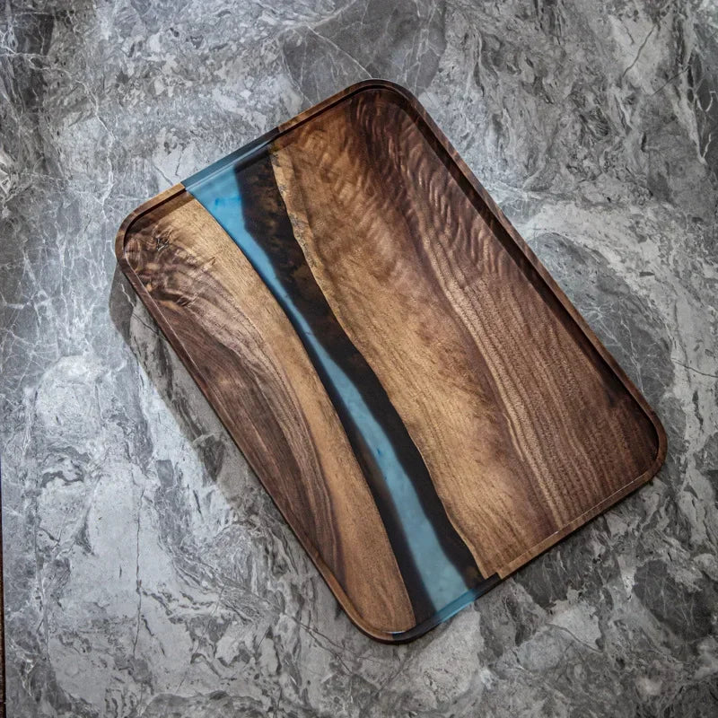 Handcrafted Black Walnut Tea Tray