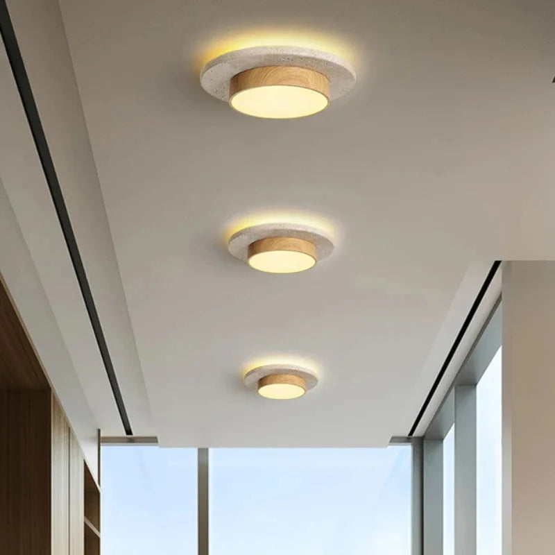 Stone Architectural Ceiling Lamp