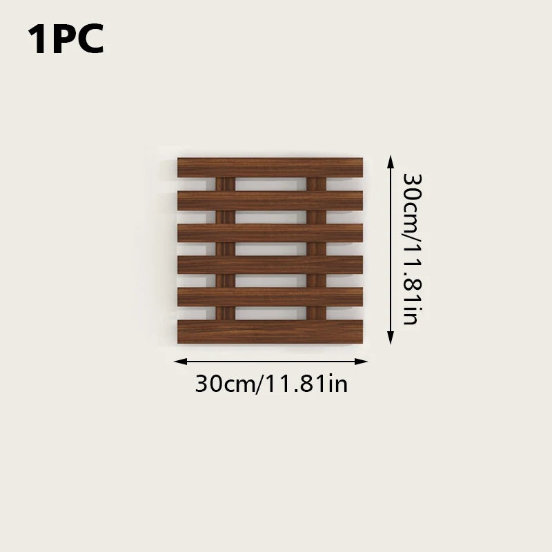 Balcony Garden Solid Wood Shelf