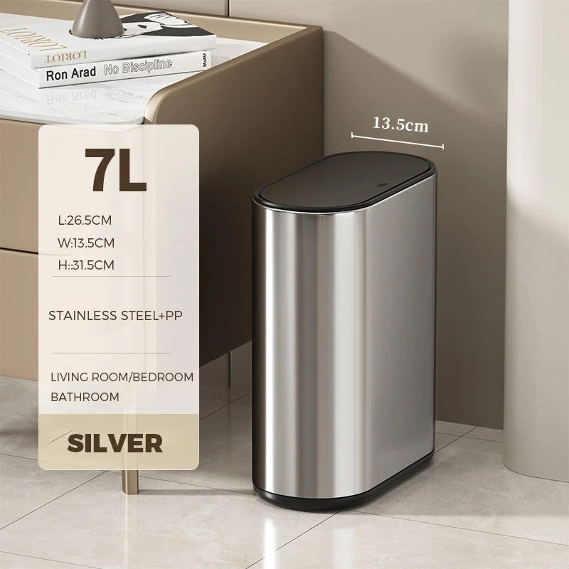 Stainless Steel Slimline Trash Can