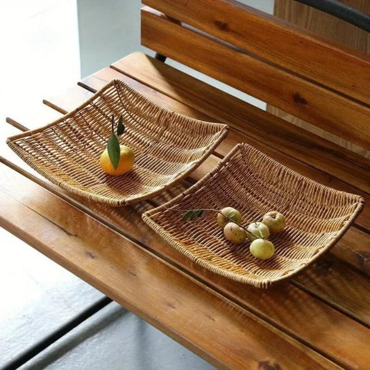 Handwoven Rattan Storage Basket delivers organization for travel and home, a versatile wicker tray for foods, and sundries, keeping spaces neat—shop now!!!