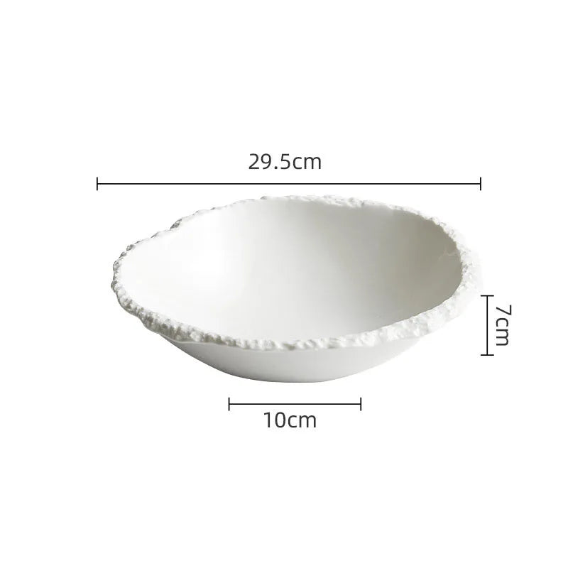 Premium Rock Texture Porcelain Dinnerware