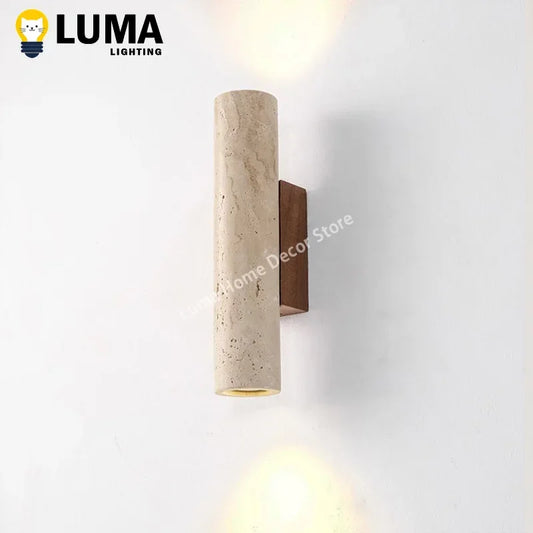 Handcrafted Premium Travertine Wall Lamp