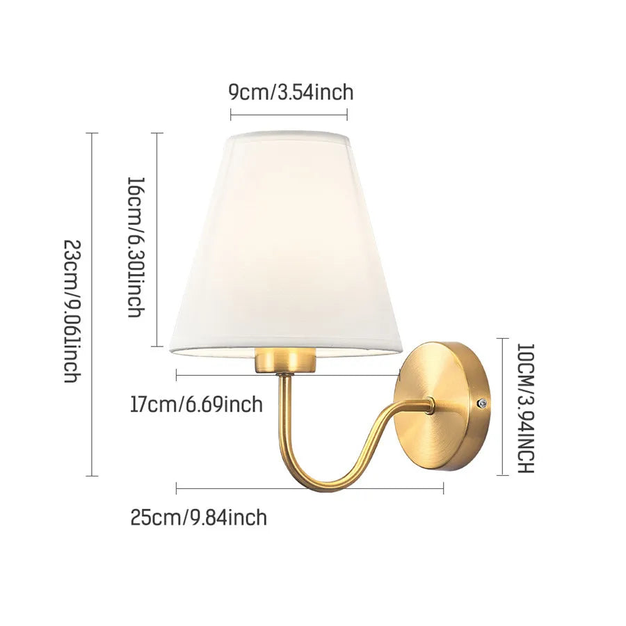 Nordic Fabric LED Wall Lamp