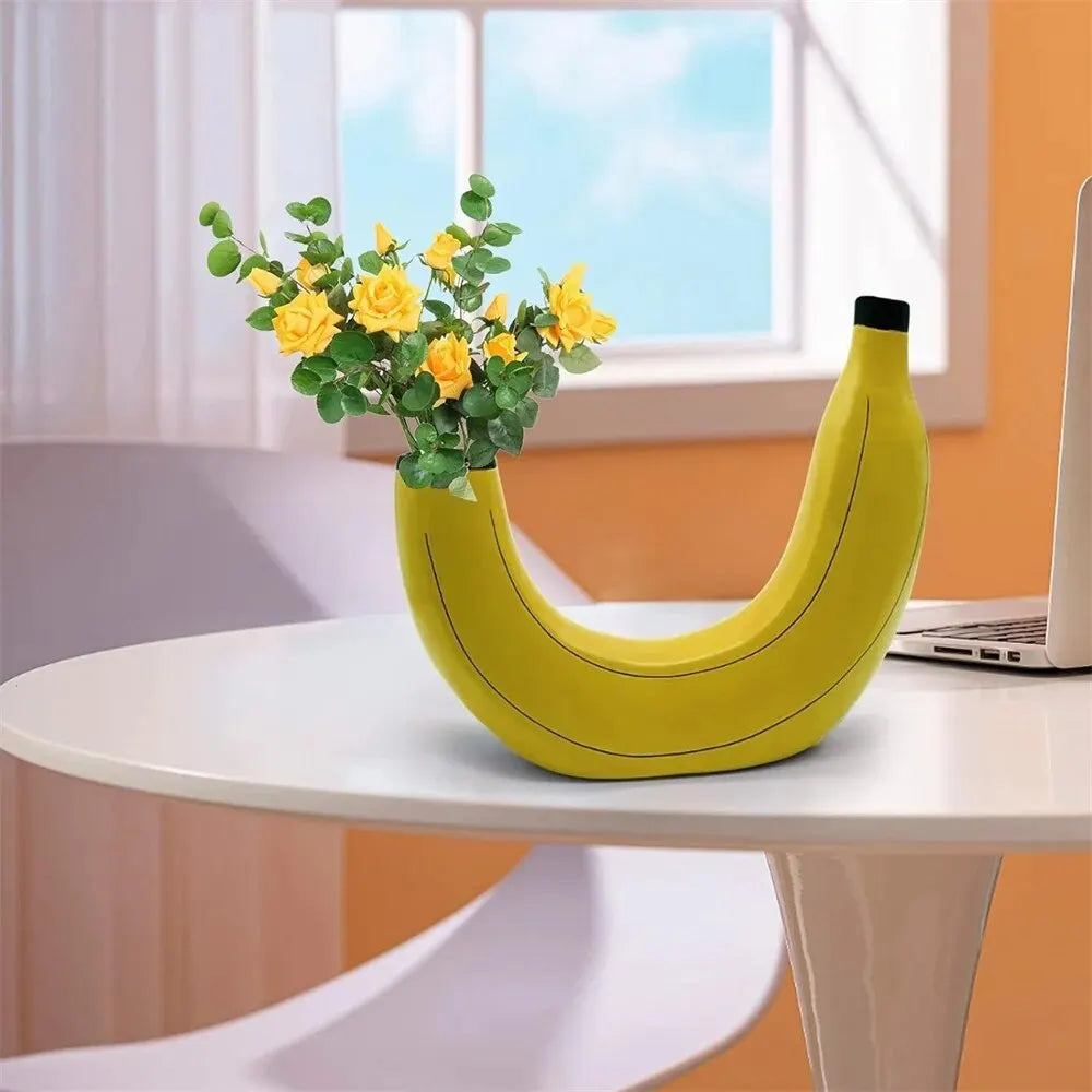 Cute Banana Shape Flower Vase