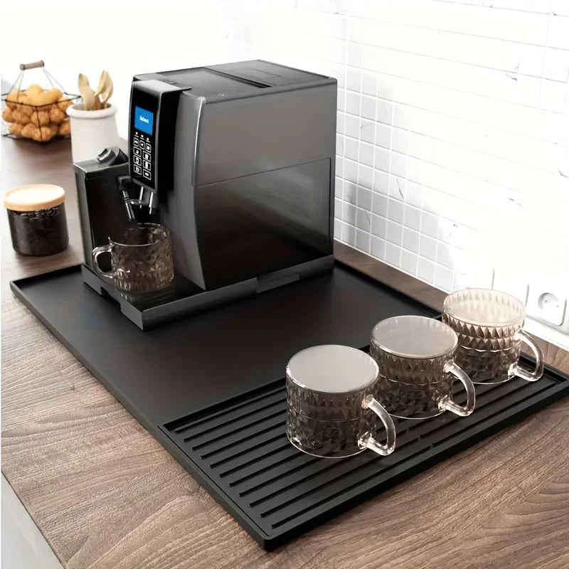 Silicone Espresso Bar Mat Protector delivers heat resistance and 60x40 non-slip protection for espresso,cafe,or home; great for daily use, order now.