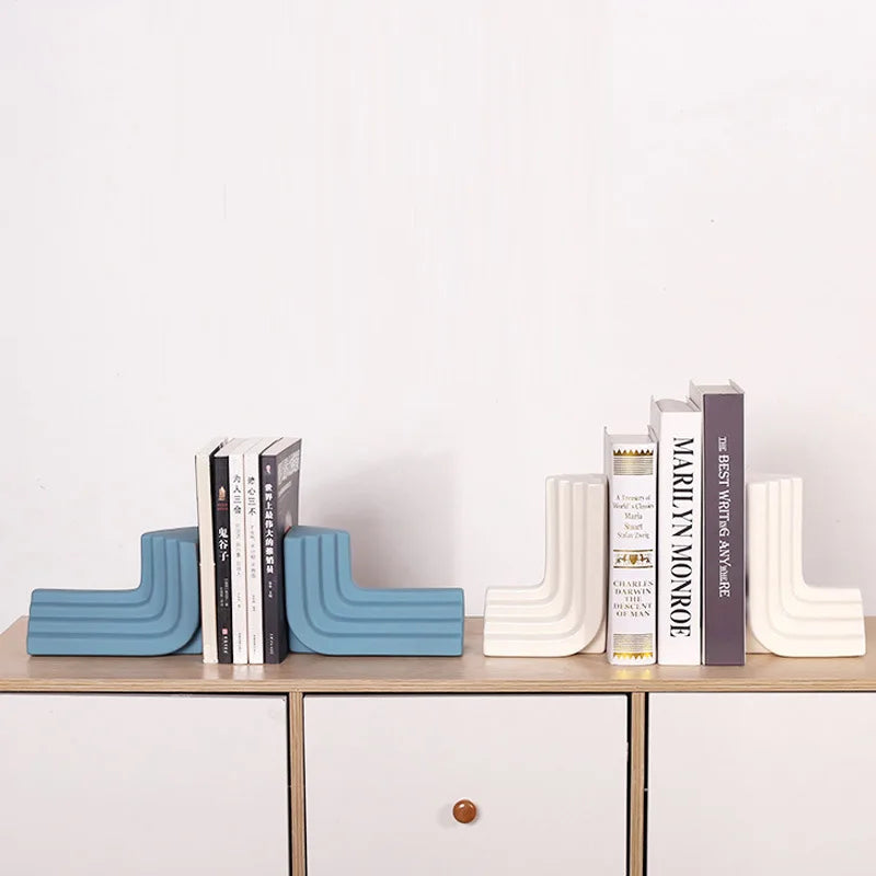 Nordic Ceramic Bookends for Home Office