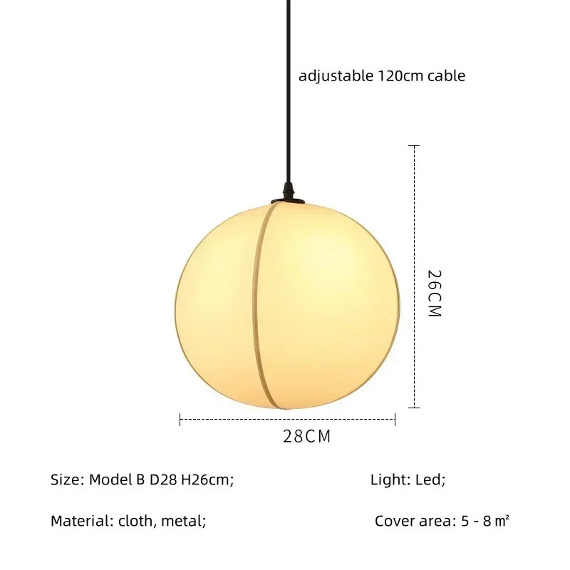 Linen LED Pendant Ambient Light