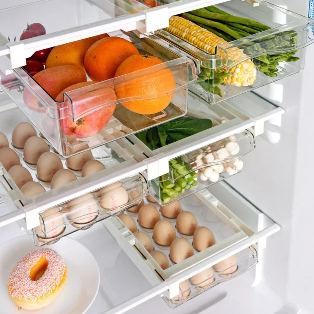 Fridge Drawer Organizer Transparent