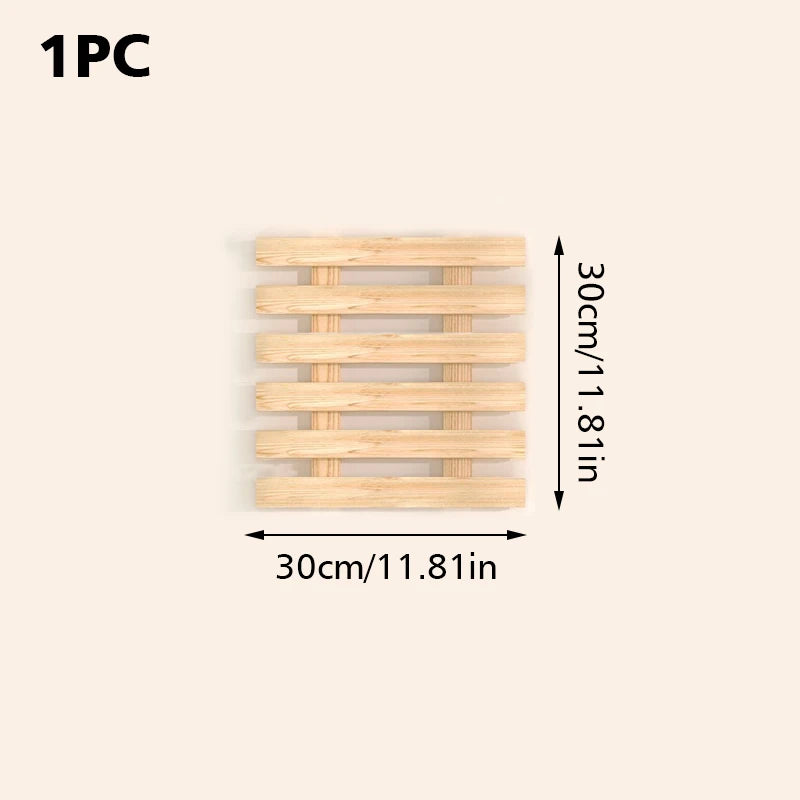 Balcony Garden Solid Wood Shelf