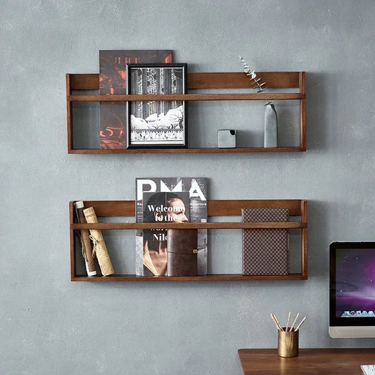 Wall Mounted Wood Magazine Rack blends vintage charm with organized storage for any room; cozy neatly holds newspapers and sturdy magazines—shop now.