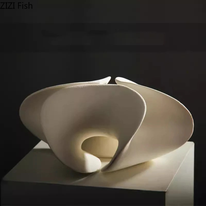Abstract Floriform Ceramic Art Sculpture